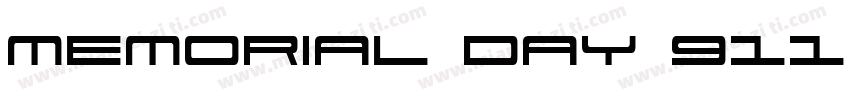Memorial Day 911 Reg字体转换